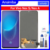 Ansimba จอแสดงผล OLED สำหรับ Vivo Nex S 1805 /Vivo Nex ชุดหน้าจอสัมผัสดิจิไทเซอร์ LCD สำหรับ Vivo Nex S Nex A Lcd