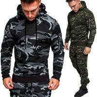 Sports Fashion Mens Fashion Hoodies Suits Camouflage Clothing Popular Style Jacket Outdoor Tracksuit SetsPantsTops