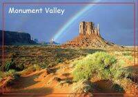 {6shop Department Store} แม่เหล็กเดินทางของสหรัฐอเมริกาของขวัญ Rainbow Over Monument Valley Travel แม่เหล็กติดตู้เย็น20539 78x54x3mm สี่เหลี่ยมผืนผ้า