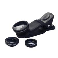 3 In 1 Mobile Phone Lens 180 Degree Fisheye Lens 0.67X Wide Angle Len 10X Macro HD Camera Lens Universal For Smartphone