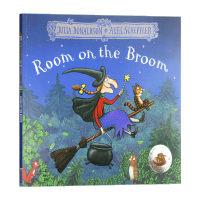 English original witch broom row sitting room on the broom English Picture Book Childrens English