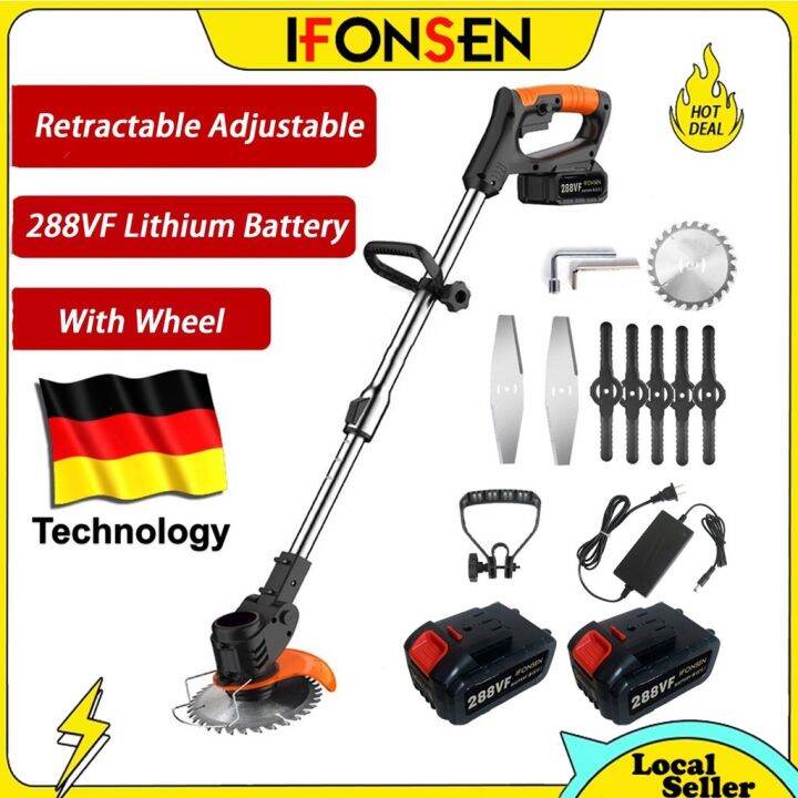 IFONSEN 288VF Rechargeable Electric Grass Cutter Lawn Mower