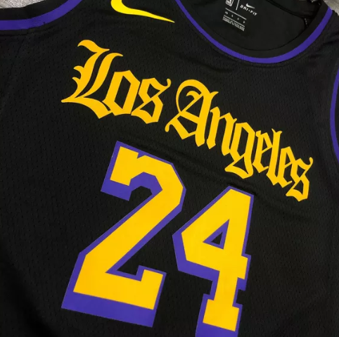 LOS ANGELES LAKERS BLACK 3/23/24 JERSEY