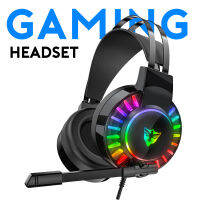 หูฟังเกมส์มิ่ง หูฟังเกมสเตอริโอ Gaming Headset Stereo รุ่น G605  มาพร้อมไปLEDหลากสี  พร้อมไมโครโฟนสำหรับสื่อสาร หูฟังแยกเสียงชัดเจน เสียงดี สวมใส่ส