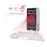 Bluetooth Keyboard Wireless Virtual Projection Keyboard แบบพกพาสำหรับ Android Smart Phone แท็บเล็ตพีซี Notebook