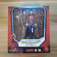 Mafex 103 Marvel Spider-Man BJD ของเล่นโมเดล Tom Holland Spiderman Homecoming สำหรับเด็กขนาด15ซม.