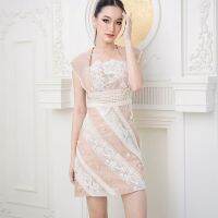 P012-003 PIMNADACLOSET - Pattern Adornment Lace Dress