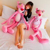 ของขวัญคริสต์มาสวันเกิดของเล่นเสือดำน่ารักขนาด60Cm/80Cm/100Cm/ Pink Panther หมอนยัดสัตว์ผ้ากำมะหยี่พิงค์แพนเตอร์น่ารัก