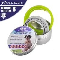 ZZOOI Two In One Anti Flea Ticks Mosquitoes Outdoor Protective Adjustable Pet Cats and  Dogs Collar 8 Months Long-term Protection