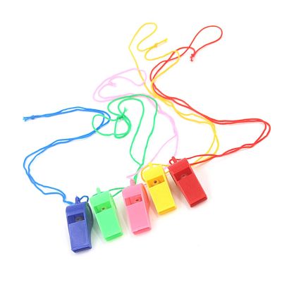 50 Pcs Safety Whistle Children Toys Party Whistles Kids Emergencies Official Plastic Survival kits