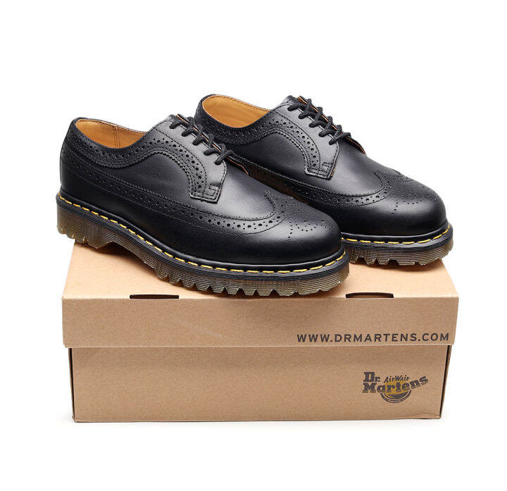 dr-martens-รองเท้าคัดชูหนังแท้-สีดำ-dr-martens-รุ่น-3989-brogues-smooth-leather-shoes-black