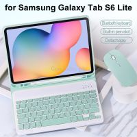 สำหรับซัมซุงกาแล็กซีแท็บ S6แท็บเคสสำหรับ Galaxy Lite SM-P610 P613 P615 P619สำหรับแท็บ S6 Lite 10.4ตัวคลุมแท็บเล็ตนิ้วด้วยแป้นพิมพ์ภาษาอังกฤษ