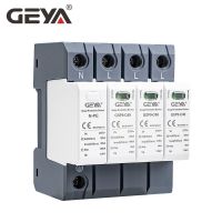 GEYA GSP9 Pelindung Gelombang 4 Kutub 20 Ka-40Ka SPD AC275V AC385V 400V 440V SPD Pelindung Gelombang Rumah 1P + N Din Rail