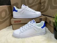 BAOJI [M] รองเท้าผ้าใบผู้ชายยี่ห้อบาโอจิ(BAOJI) รุ่นBJM-641 มี4สี สีขาวน้ำเงิน/white blue สีขาวเขียว/white green สีขาวดำ/white black สีขาว/white SIZE:41-45