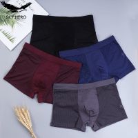 4pcs/lot Mens Panties Underwear Boxers Male Shorts Underpants Slip Man Sexy Pouch Classic Trunks Summer 4xl 5xl 6xl 7xl 8xl