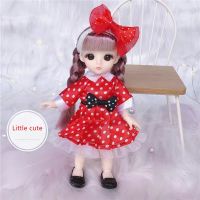 Mini 16cm BJD Doll 13 Movable Joints 1/12 Multi-color Hair Princess Doll and Clothes Can Dress Up Girls DIY Toys Birthday Gifts