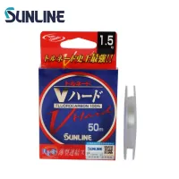 SUNLINE V-Hard Fluorocarbon Leader 50m 2lb-50lb Incredible 30 Improvement In Strength Made In Japan