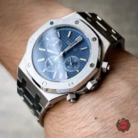 Seiko Mod ทรงAP หน้าWaffle Blue dial จอChronograph ระบบQuartz Sapphire Glassเครื่อง Seiko Movement แท้ๆ