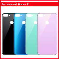 Honor 9 Lite 9i ฝาหลังสำหรับ Honor 9i ฝาหลังแบตเตอรี่ด้านหลัง3D แผงกระจกแบตเตอรี่เคสกาว