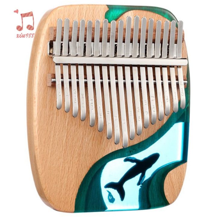 in-stock-hluru-blue-ocean-kalimba-17-คีย์เครื่องดนตรีของเล่นสําหรับเด็ก