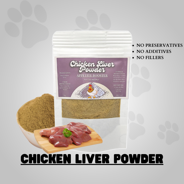 CHICKEN LIVER POWDER FOR CATS AND DOGS APPETITE BOOSTER FOOD TOPPERS ...