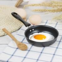 12cm Mini Portable Egg Pot Frying Pan Breakfast Omelette Home Non Stick Long Handle Anti-scratch Coating Kitchen Supplies