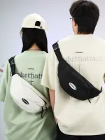 Chest bag mens trendy brand 2023 new summer Japanese waist bag womens mobile phone bag sports backpack casual shoulder crossbody bag 【JYUE】
