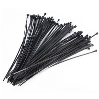 100pcs Black Cable Ties Fasten Loop Cable Self-Locking Plastic Nylon Wire Cable Zip Ties