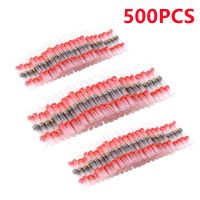 500/200PCS Heat Shrink Wire Connectors Waterproof Insulated Sleeve AWG22-18 Butt Electrical Splice Tinned Solder Seal Terminal