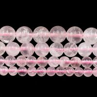 Natural Stone Rose Quartz Crystal Round Loose Beads Strand 4/6/8/10/12MM 15Inch For Jewelry DIY Making Necklace Bracelet Cables