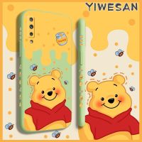 Yiเวปไซต์เคสสำหรับ Samsung A7 2018,เคสการ์ตูนหมีพูห์ออกแบบใหม่กันกระแทกเคสใส่โทรศัพท์แบบเต็มขอบด้านข้างกรอบซิลิโคนนิ่มเคสป้องกัน