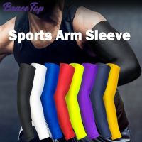 BraceTop 1 PC Sport Arm Compression Sleeve Basketball Cycling Arm Warmer Fitness Running UV Protection Volleyball Sunscreen Band Sleeves