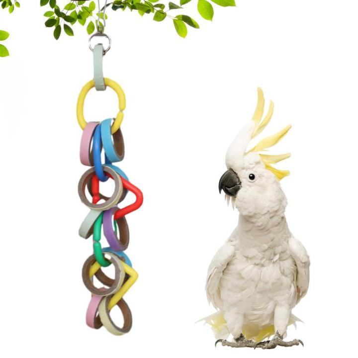 นกแก้วของเล่นที่มีสีสันนกแก้วเคี้ยวนกของเล่นนกฟันดูแลของเล่น-kepps-นกแก้วที่ใช้งานและมีสุขภาพดีอุปกรณ์กรงนก