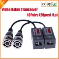 【The-Best】 Shajalal Trading ตัวรับส่งสัญญาณอุปกรณ์เสริม CCTV Balun วิดีโอกล้องวงจรปิด10คู่ตัวรับส่งสัญญาณแบบพาสซีฟ BNC แบบบิดได้ Cat5 UTP Balun วิดีโอ CCTV