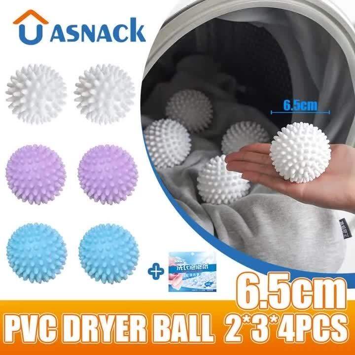 PVC Dryer Ball Reusable Laundry balls Washing Machine Drying Fabric