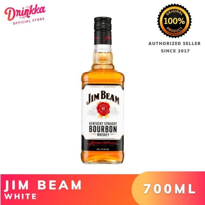 Jim Beam White Bourbon Whiskey 700ml Lazada Ph 0984