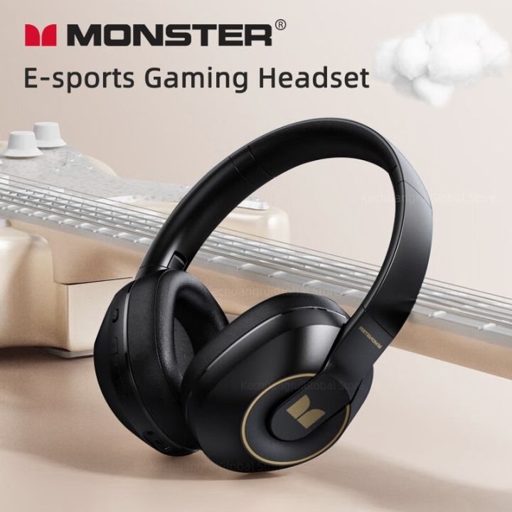 zzooi-monster-xkh01-wireless-bluetooth-5-3-headphones-25h-hifi-music-earphones-noise-reduction-hd-low-latency-gaming-sports-with-mic