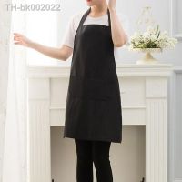 卍✧▤ Household Kitchen Cooking Apron Men Women Oil-proof Waterproof Adult Waist Fashion Coffee Overalls Wipe Hand Apron For Kitchen