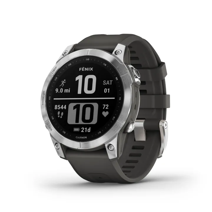 Garmin Fenix 7, Solar, Outdoor Fitness GPS Smartwatch, for Outdoor