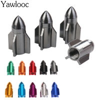 4PCS Rocket design Car Truck Air Port Cover Tire Rim Valve Wheel Stem Caps Motorcycle Bicycle Wheel Tire Valve Cap Car Styling