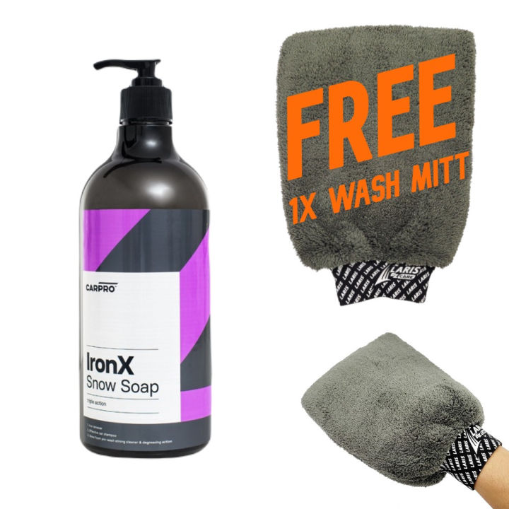 CARPRO IronX Snow Soap 1000ml 1L Triple Action pH Balance Non  Addictive Coating Maintenance Care Shampoo Car Wash Lazada