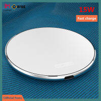 OWIRE 10W/15W Qi ไวเลสชาร์จสำหรับ iP X XS Max 8 8 Plus Fast Wireless Charging Pad for Samsung S8 S9 Note 9 Xiaomi Mi Mix 2s Tabelt