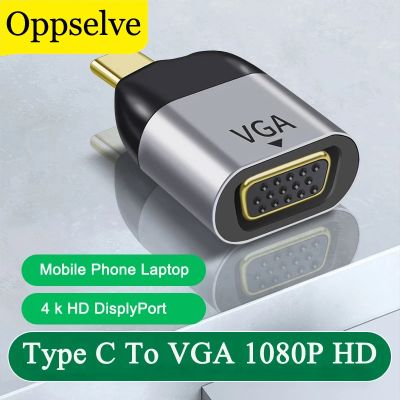 Adaptor Video HD 4K USB Tipe C ke HDMI konverter Laptop Tipe C ke HDMI kompatibel VGA RJ45 Mini DP untuk MacBook Pro Lenovo