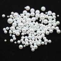 New 2mm3mm4mm5mm6mm ABS Imitation Pearls Round Beads Nail Art DIY Decoration Makeup Tools