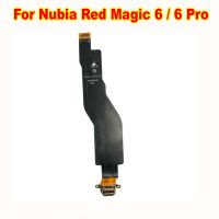 Asal untuk ZTE Nubia Red Magic 6 6Pro NX669J Mikrofon ปลั๊ก USB Mengas Lembaga Pelabuhan Caj Cepat Flex Kabel Subboard