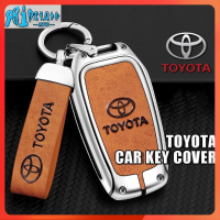 RTO เคสกุญแจรีโมท Toyota Toyota Hilux Rogue Revo Innova Fortuner 2015-2020ซิงค์อัลลอยฝาครอบป้องกันทุกส่วนของเครื่องหนังแท้อุปกรณ์เสริม Toyota