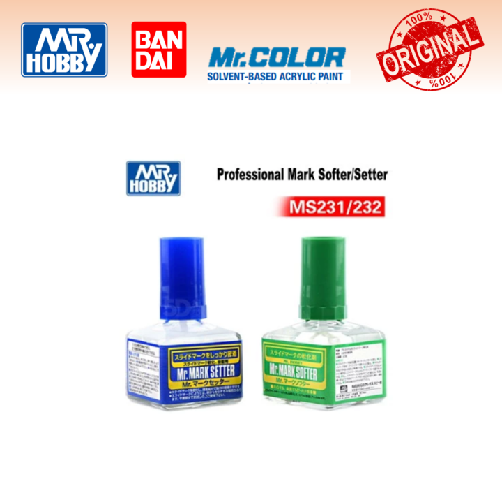 Mr Hobby Mr Mark Softer / Mark Setter / Decal / Waterslide Decal Gundam