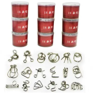 Calabash-shaped Iq Test Magic Metal Wire Puzzle Brain Teaser Game