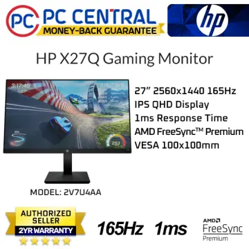 GIGABYTE G27Q 27 144Hz 1440P Gaming Monitor, 2560 x 1440 IPS Display, 1ms  (MPRT) Response Time, 92% DCI-P3, VESA Display HDR400, FreeSync Premium, 1x