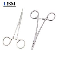 ✇▽ Stainless Steel Curved Tip And Straight Tip Forceps For Locking Clamp Hemostatic Forceps Arterial Forceps Clamp Fish Hook Pliers